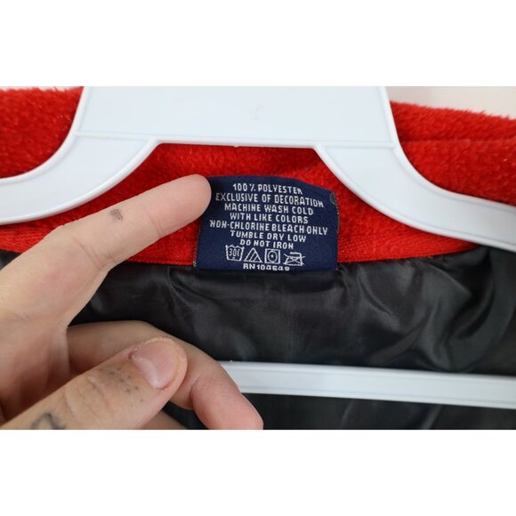 Vintage 90s Y2K Mens 2XL Distressed Brutus Ohio State University Fleece Jacket - Picture 16 of 16